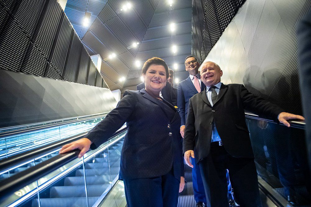 Beata Szydło, Jarosław Kaczyński, Mateusz Morawiecki