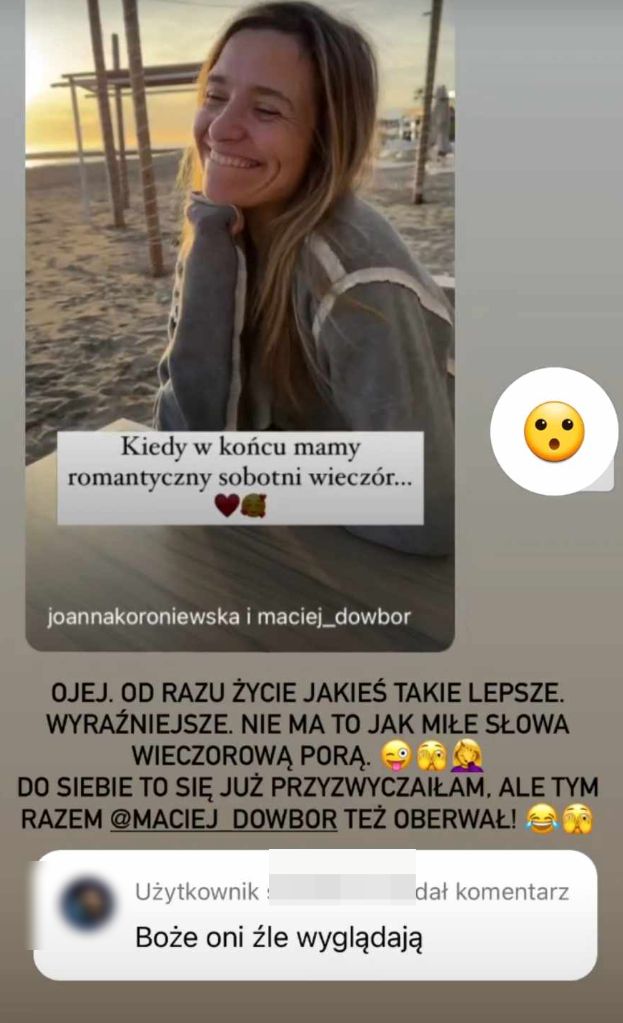 Joanna Koroniewska gasi kąśliwego internautę