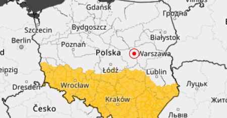 Zacznie się o poranku. Całe południe Polski na żółto