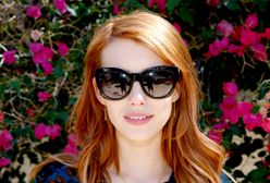 LOOK OF THE DAY: Emma Roberts we wzorzystej tunice mini
