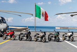 Moto Guzzi V100 Mandello Aviazione Navale gotowe do startu. To włoski hołd dla lotnictwa