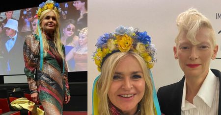 Monika Olejnik podbija Cannes z ukraińskim wiankiem na głowie. Wygląda kwitnąco? (FOTO)