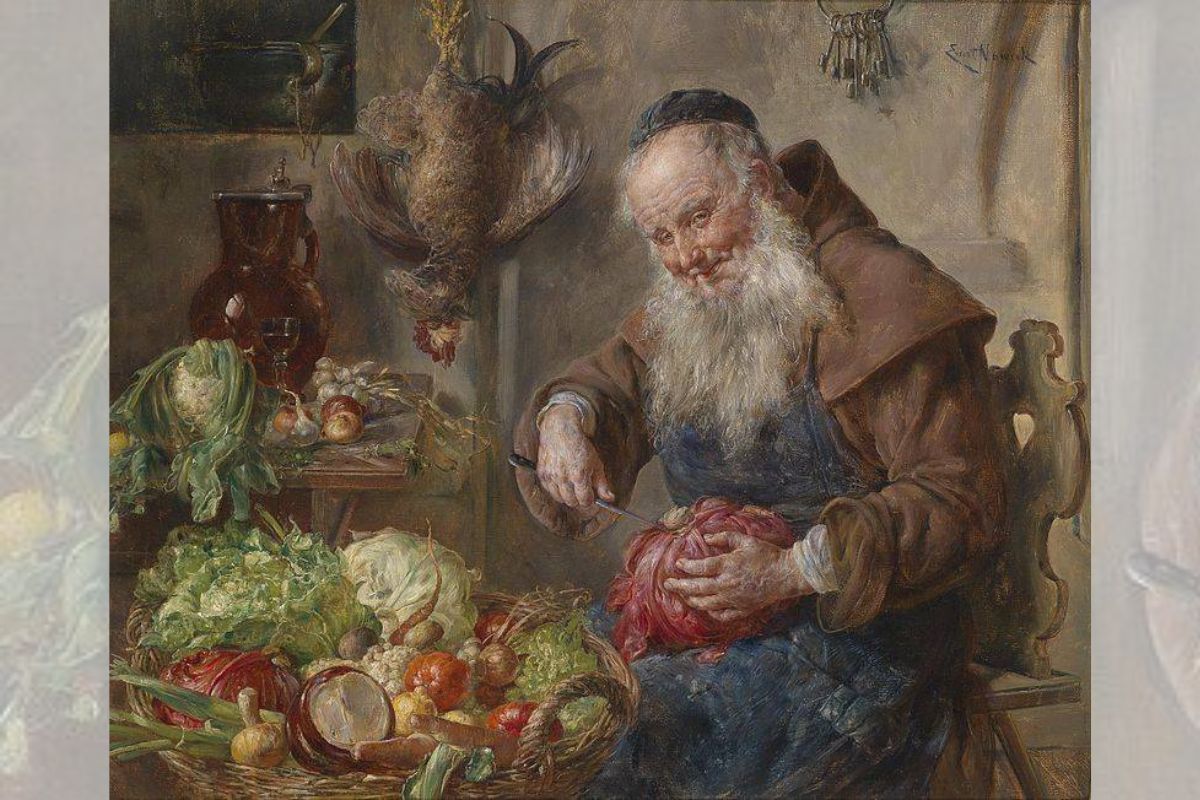 "Mönch in der Küche", Ernst Nowak