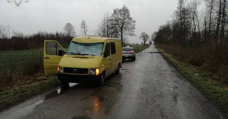 Wiatr powalił drzewo na jadącego busa