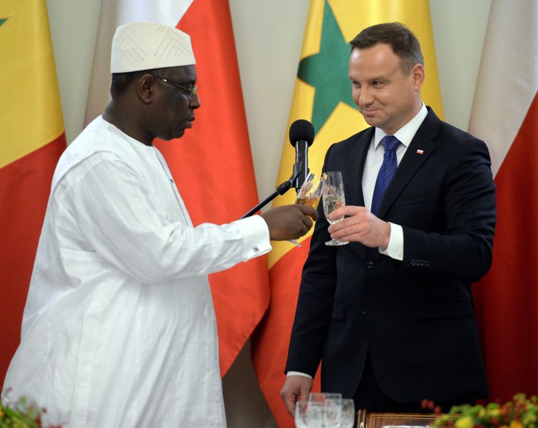 Prezydent Andrzej Duda oraz prezydent Senegalu Macky Sall