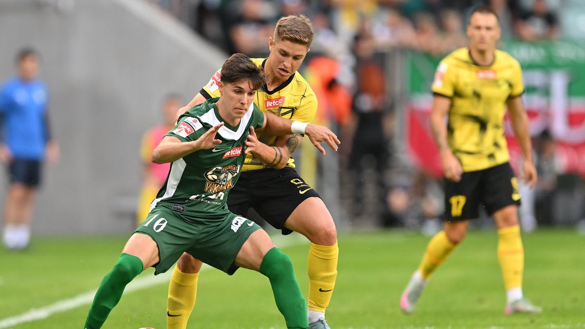 PAP/EPA / Maciej Kulczyński / Mecz Betclic I ligi: Śląsk Wrocław - Wieczysta Kraków