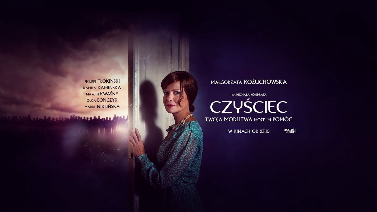 Małgorzata Kożuchowska na plakacie do filmu "Czyściec"