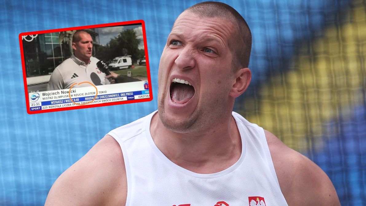 Zabawna wpadka w TVN. Wojciech Nowicki mistrzem olimpijskim w "rzucie złotem"