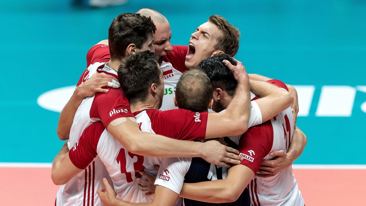radość Polaków podczas meczu półfinałowego mistrzostw świata siatkarzy z USA