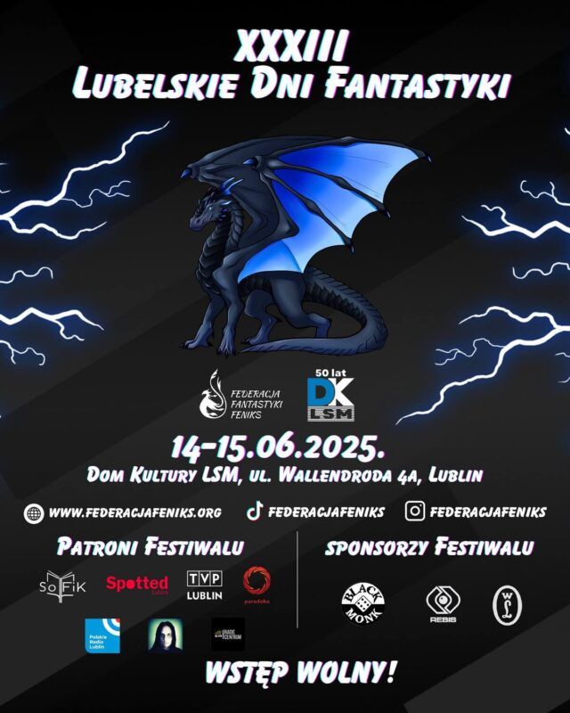 Plakat XXXIII Lubelskie Dni Fantastyki