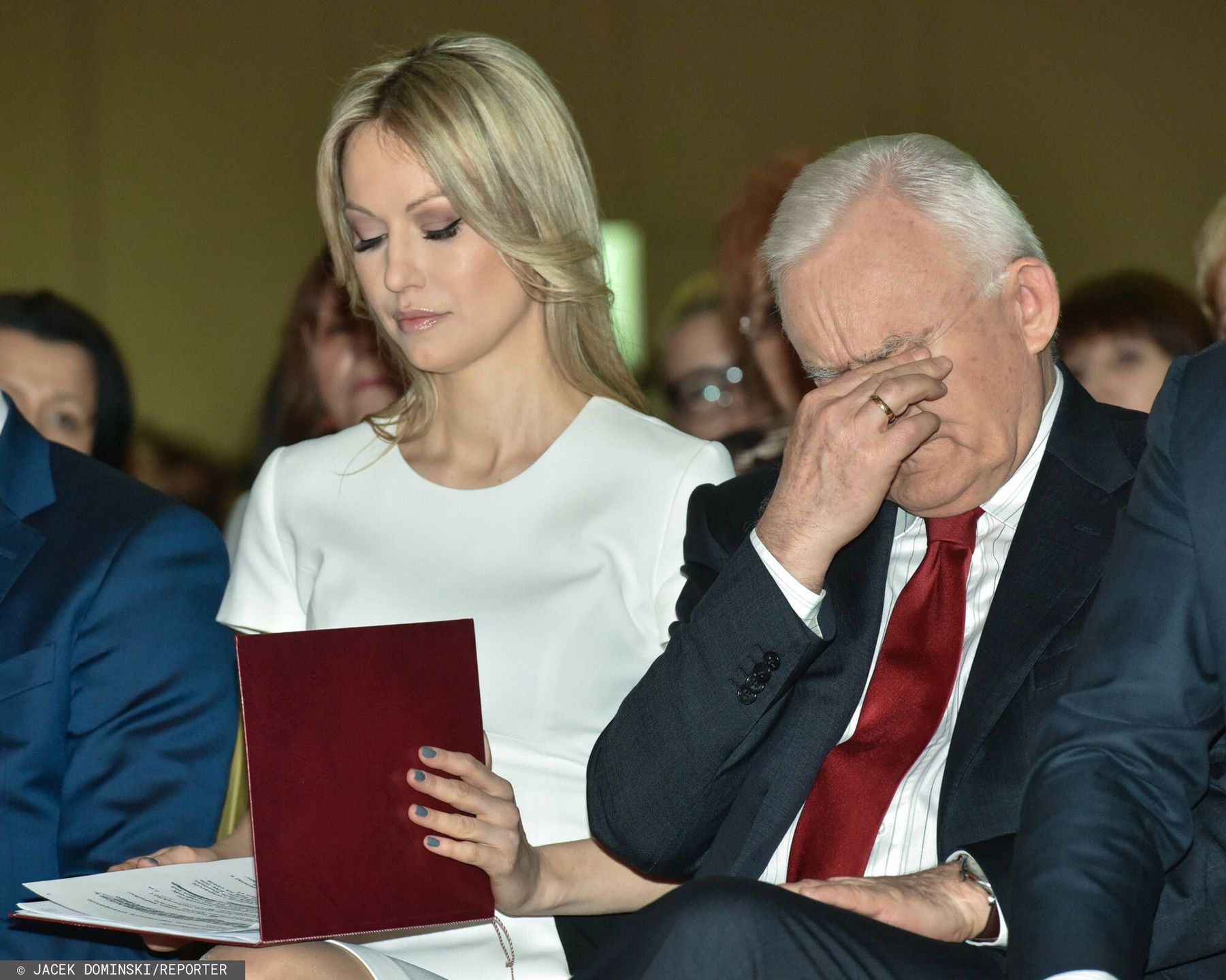 Magdalena Ogórek z Leszkiem Millerem