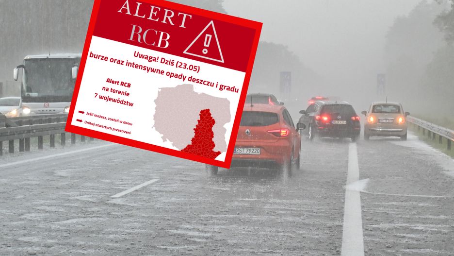 Alert RCB dla siedmiu województw