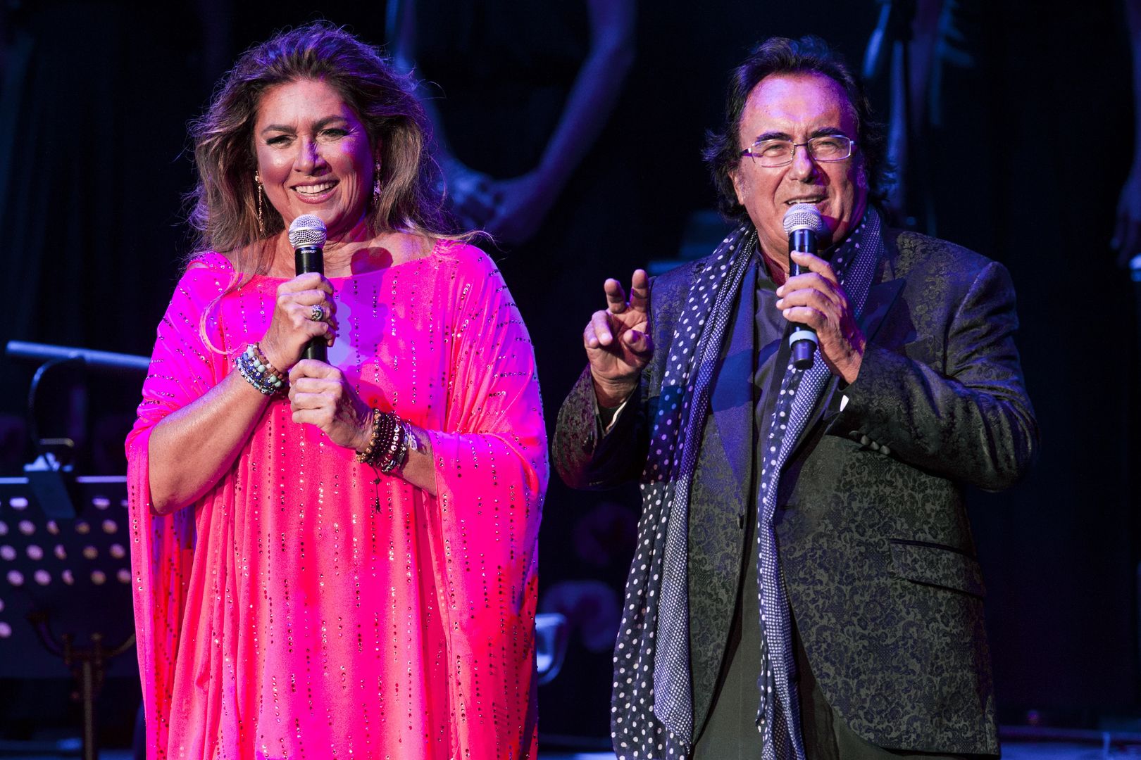 Romina Power i Al Bano podczas koncertu w Rzymie w 2017 roku 