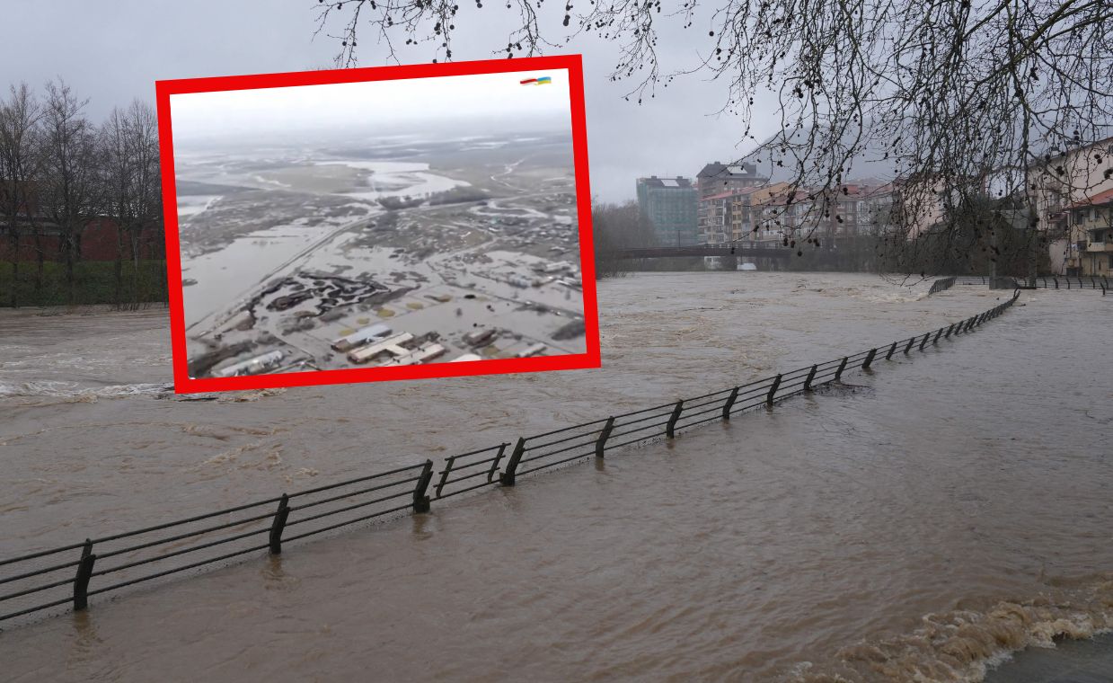 Flood in Siberia