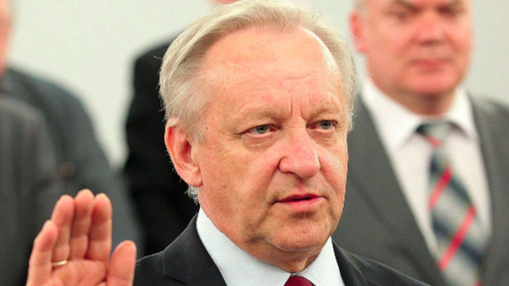 Bolesław Piecha podczas ślubowania w Senacie