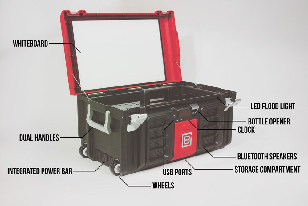 Nie chcesz, żeby twój hydraulik korzystał z tej skrzynki z narzędziami. Coolbox otworzy piwo i puści muzykę 3