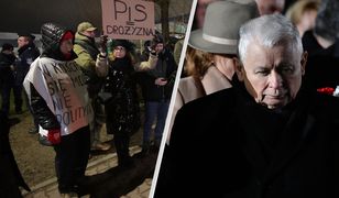 Kaczyński upamiętniał matkę. Reakcja policji wobec manifestantów