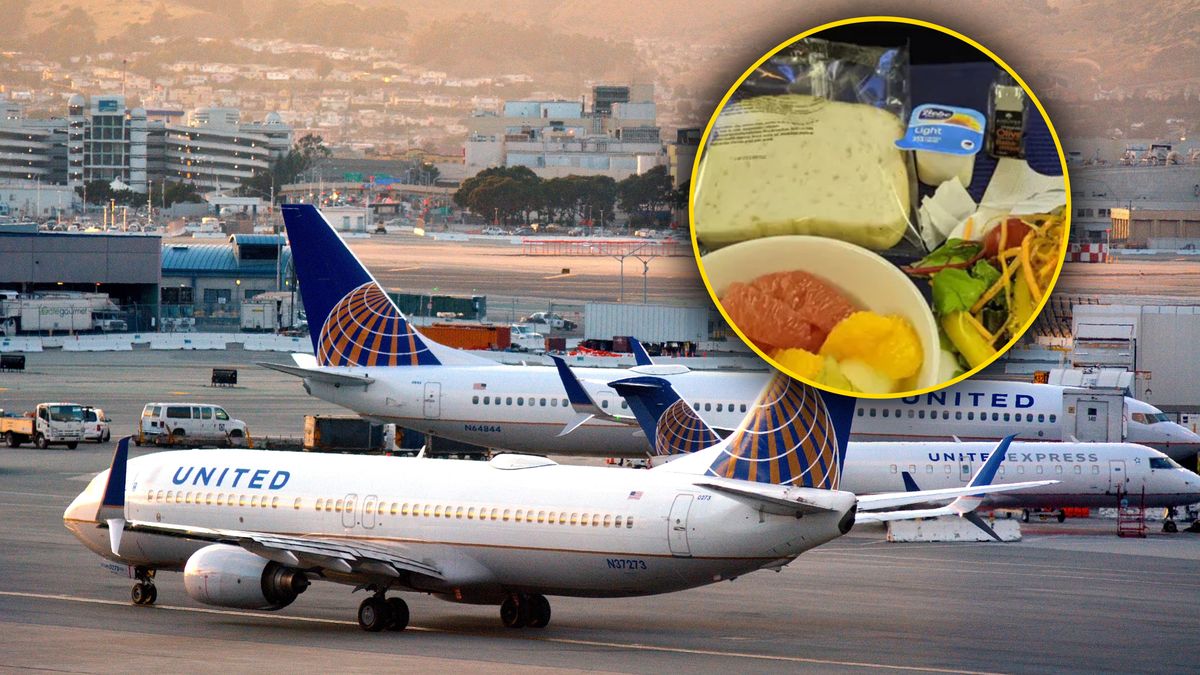 Pasażer pokazał, jaki dostał posiłek 