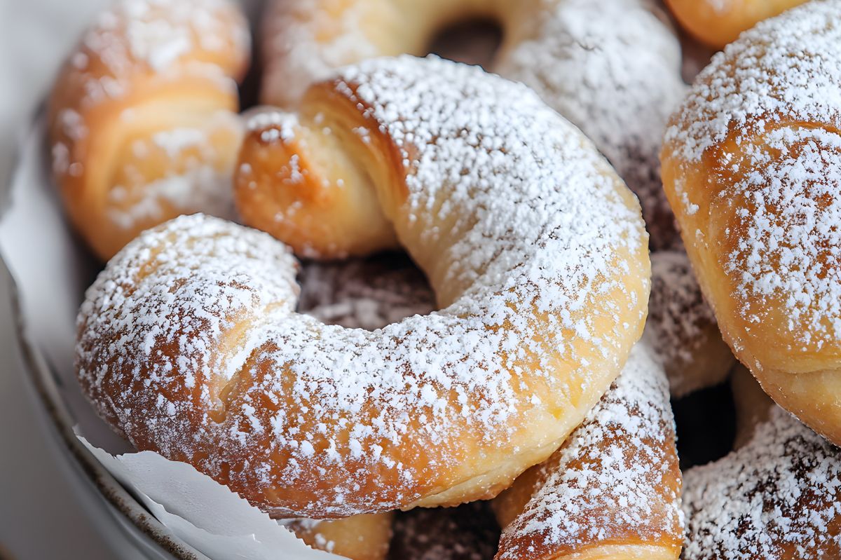 Biorę kostkę twarogu i mąkę. W pół godziny mam kruche rogaliki do kawy