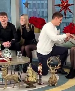 Oświadczył się w studiu "Dzień dobry TVN". Reakcja?