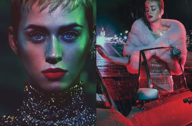Katy Perry pozuje w deszczu dla "W Magazine"