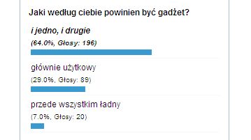 Podsumowanie ankiety "jaki powinien być gadżet" 1