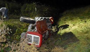 Mężczyzna przygnieciony ciągnikiem. Interweniowało LPR