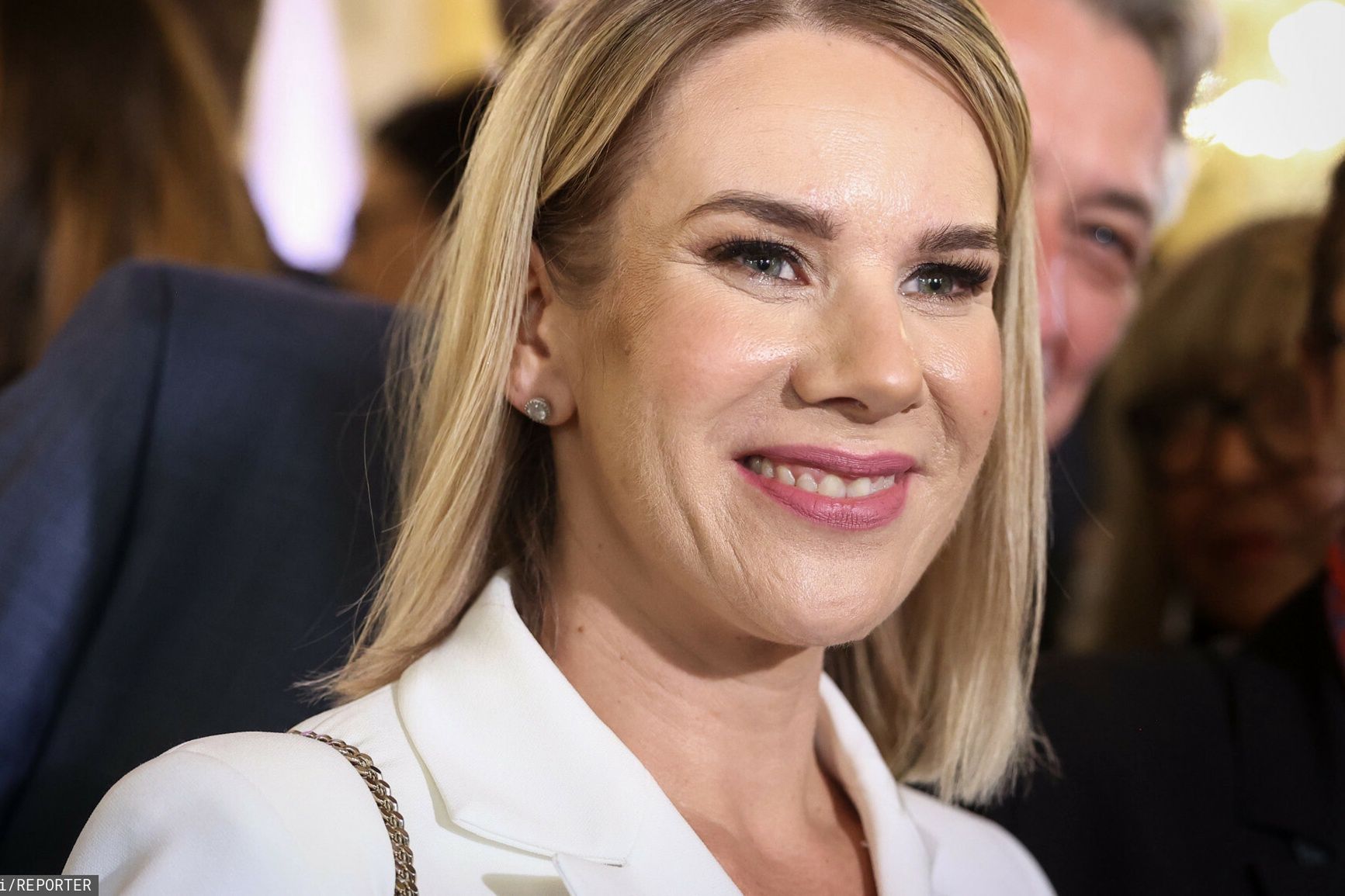 Karol Nawrocki odbiera za?wiadczenie o wyborze na Prezydenta RP11.06.2025 Warszawa Wreczenie uchwaly w sprawie stwierdzenia wyniku wyborow Prezydenta RP, fot. Tomasz Jastrzebowski/REPORTER
N/z: Marta NawrockaTomasz Jastrzebowski/REPORTER