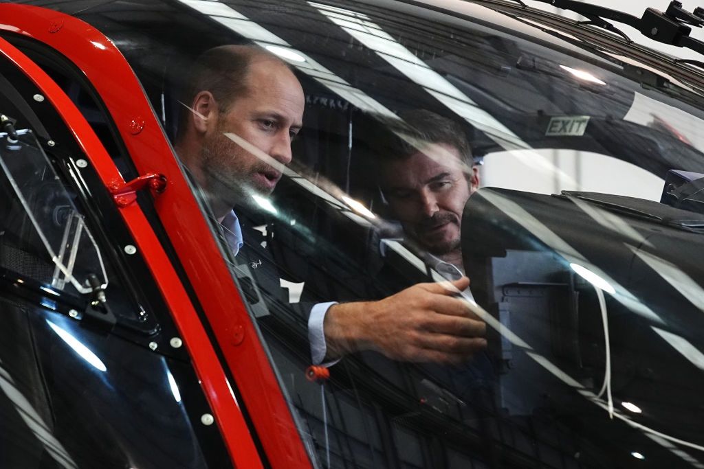 Prince William and David Beckham