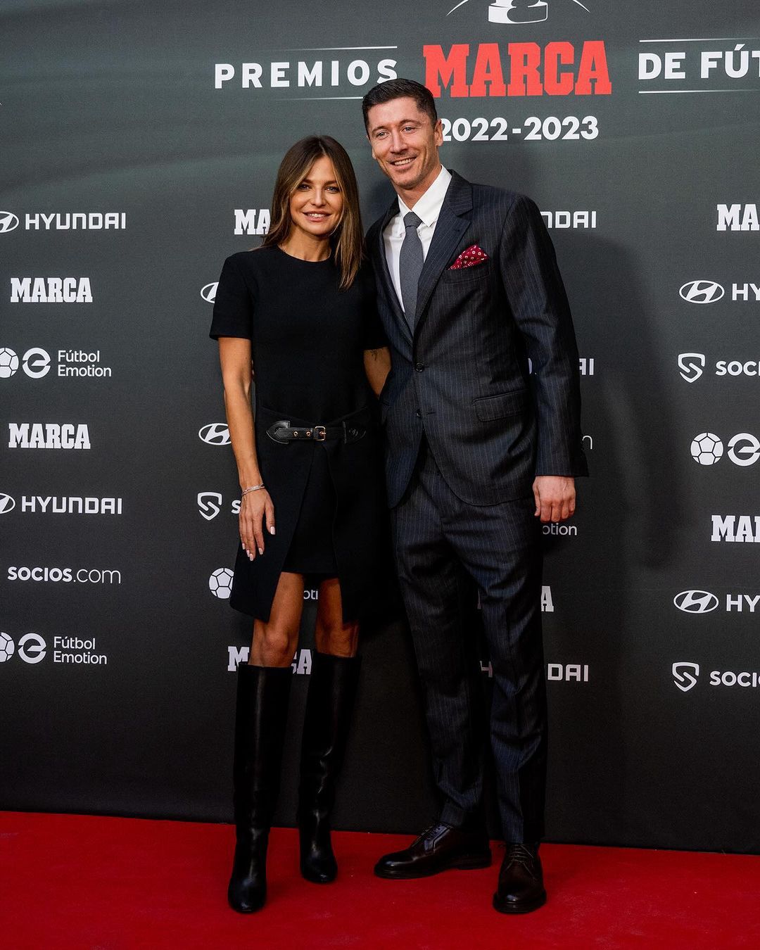 Anna i Robert Lewandowscy na gali magazynu Marca