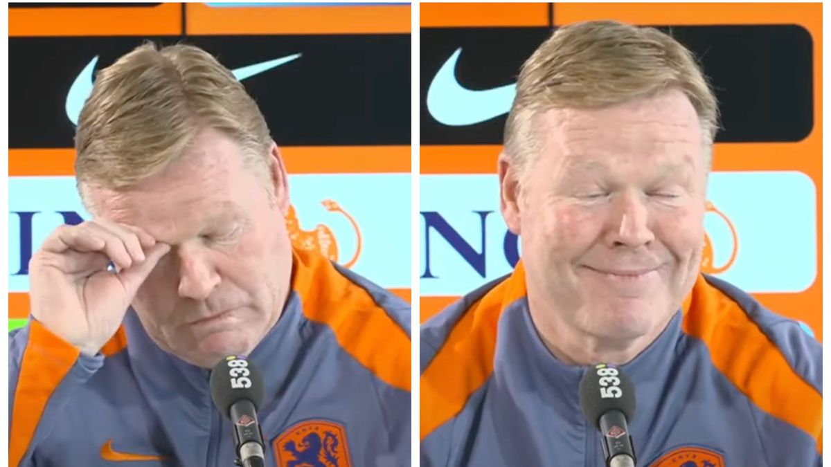 YouTube / YT/OnsOranje / Na zdjęciu: Ronald Koeman podczas konferencji prasowej.