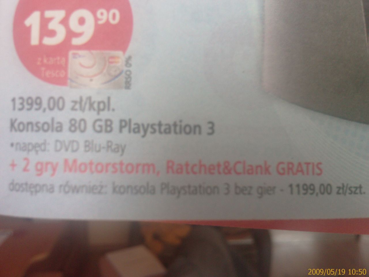 Ciekawa promocja na PS3 w Tesco