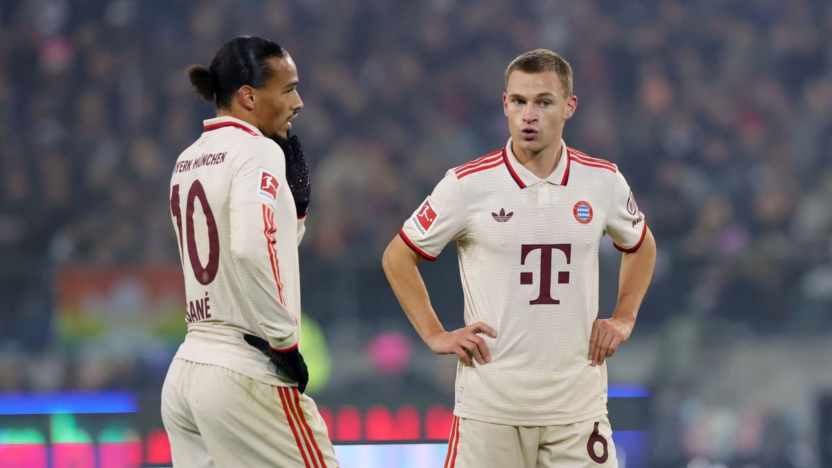 Getty Images / Sebastian El-Saqqa - firo sportphoto/Getty Images / Na zdjęciu: Joshua Kimmich (P), Leroy Sane 