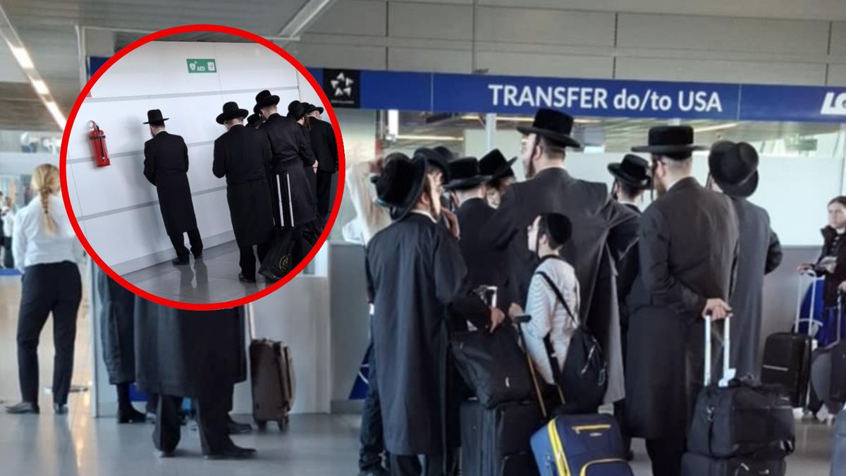 Żydzi na lotnisku Warszawa-Okęcie 