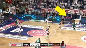 Mecz wielkich "trójek" w PLK. Co za rzuty Bella i Johnsona! [WIDEO]