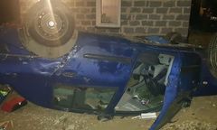 Małopolskie. Pijany ojciec rozbił auto. W środku 3 dzieci