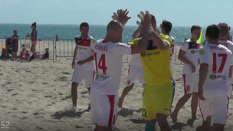 Silesia Beach Soccer przed rozpoczęciem meczu z Armanem