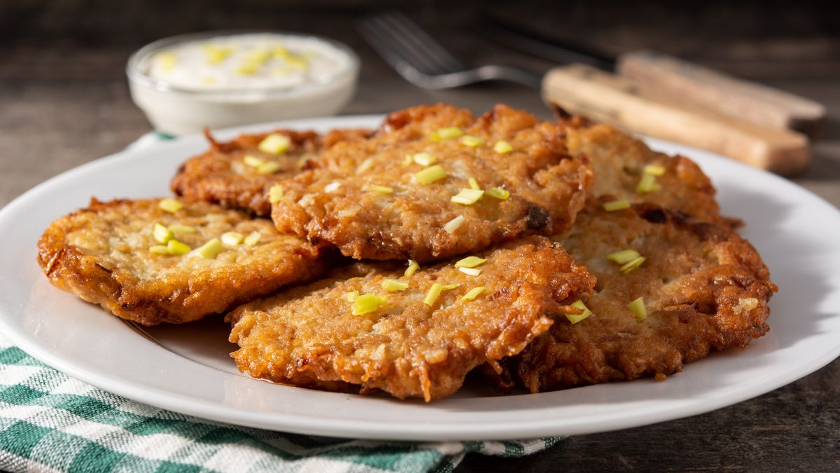 Placki ziemniaczane z kapustą kiszoną