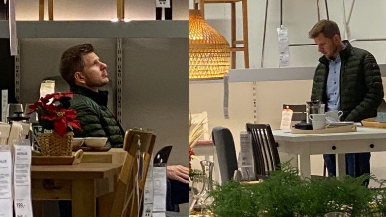 Filip Chajzer bez maseczki