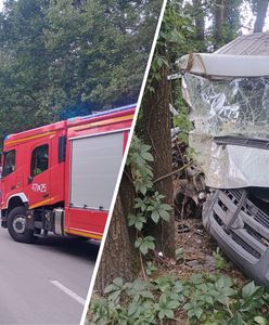 Dziewięć osób rannych po wypadku. Bus zderzył się z ciągnikiem