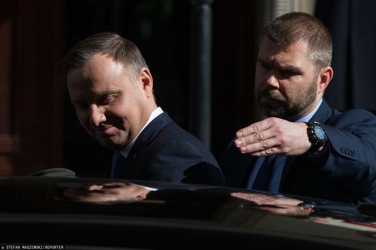 Prezydent Andrzej Duda po zatrzymaniu w Pałacu polityków PiS miał stracić zaufanie do swojej ochrony