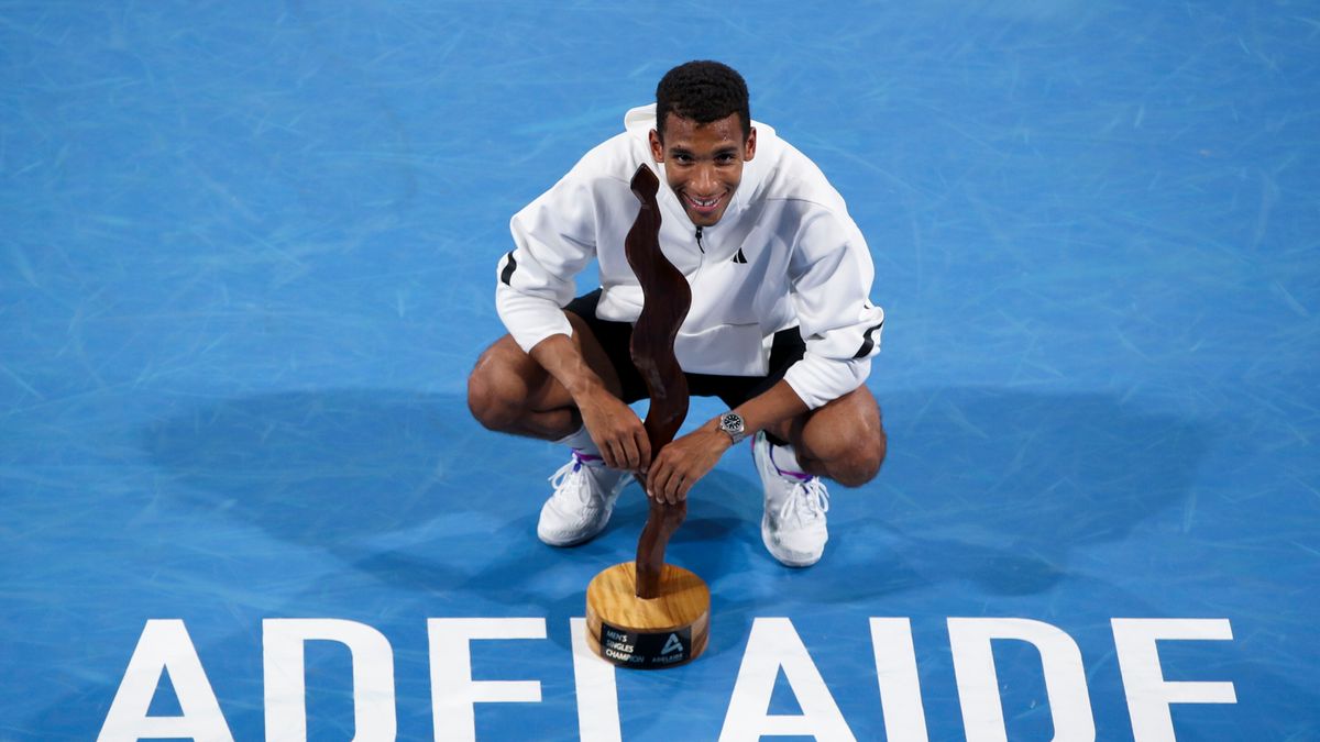 PAP/EPA / Matt Turner / Na zdjęciu: Felix Auger-Aliassime, mistrz Adelaide International 2025