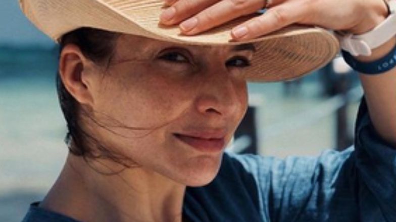 Anna Dereszowska pozuje w kostiumie kąpielowym ne Zanzibarze