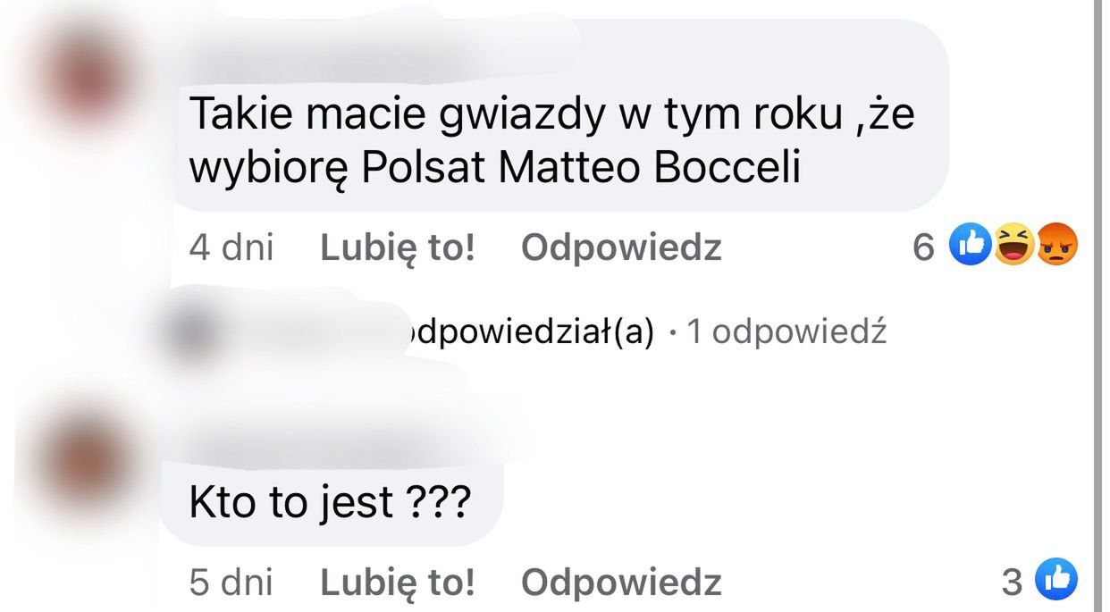 Internauci nie znali gwiazdy sylwestra