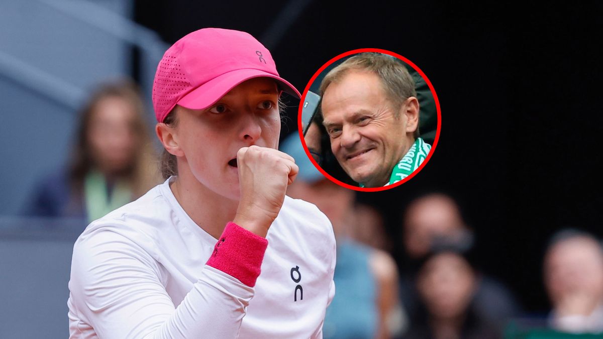 PAP/EPA / Chema Moya/Newspix/PIOTR KUCZA/FOTOPYK / Na zdjęciu: Iga Świątek i Donald Tusk