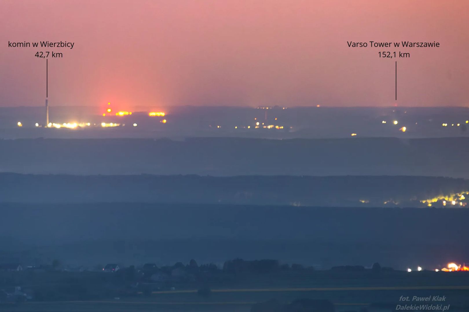 Varso Tower z Gór Świętokrzyskich