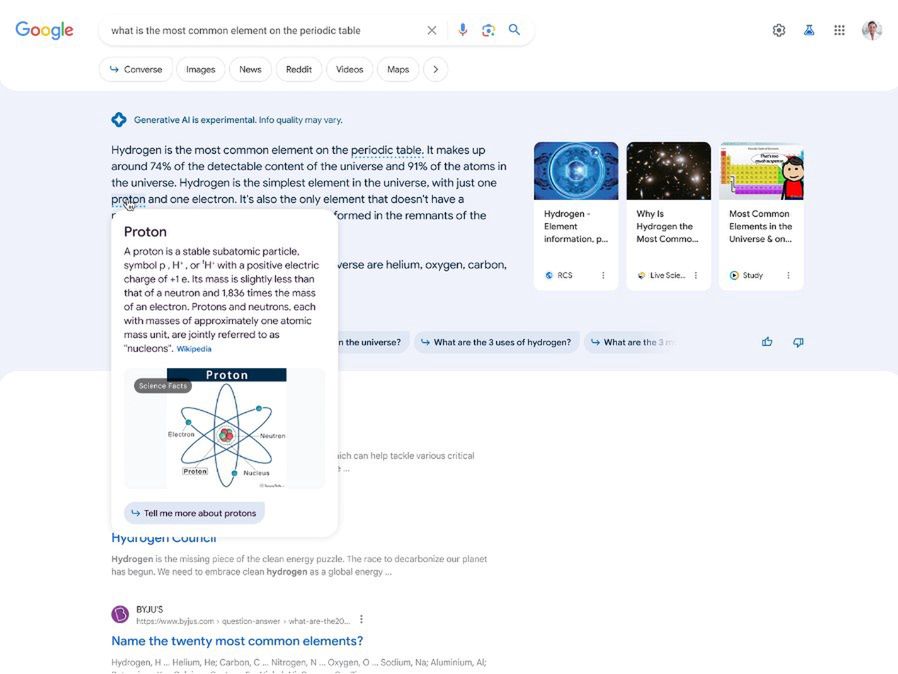 Definition of the word in the content of the answer generated by AI