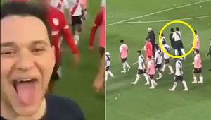 Kibic drwił z ich porażki. Piłkarz się wściekł, zobacz nagranie