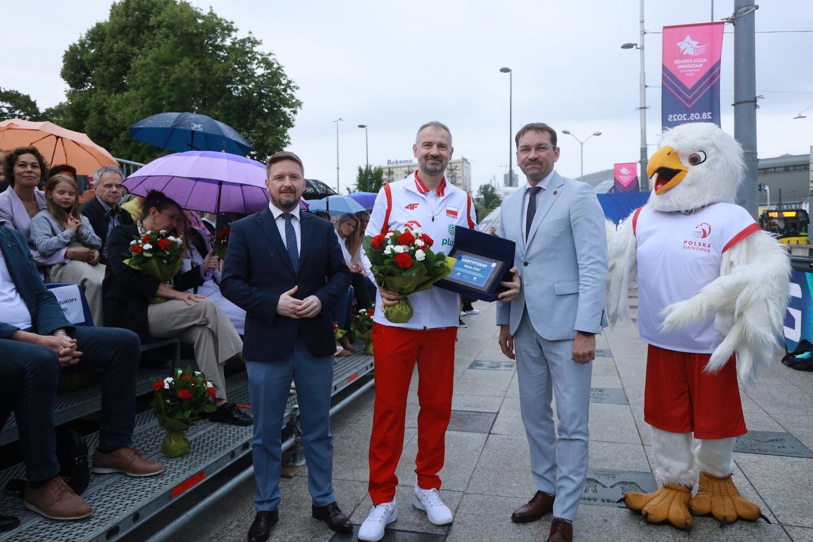 Aleja Gwiazd Siatkówki w Katowicach wzbogaciła się dzisiaj o sześć kolejnych tablic