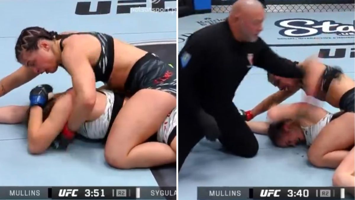 Twitter / x.com/polsatsport / Na zdjęciu: Klaudia Syguła w debiucie na gali UFC